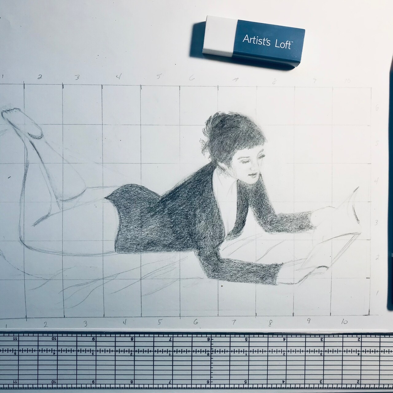Artist's Loft: Figure Drawing Made Simple: Using a Grid to Sketch a Photo of a Model, Part I - Premium Online